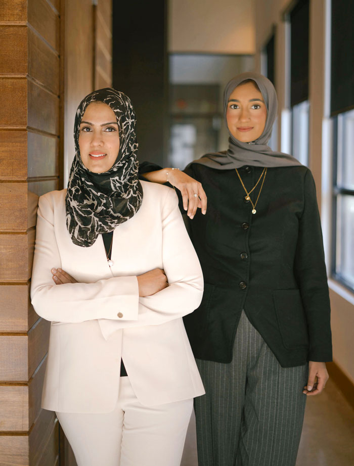 Attorneys Fariah Amin and Hiba Rashid